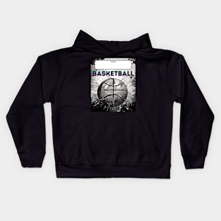 Custom Name Basketball Kids Hoodie